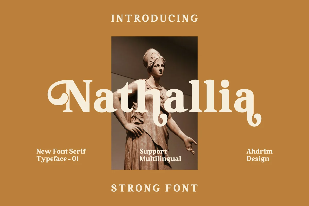 Nathallia Modern Serif Font