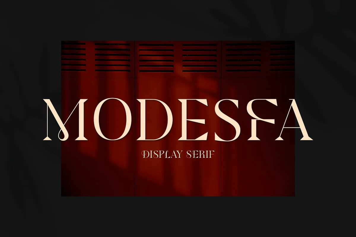 Modesfa Modern Display Serif Font