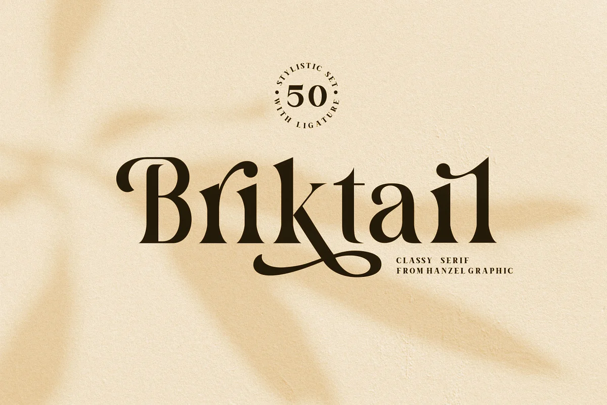 Briktail Modern Serif Font