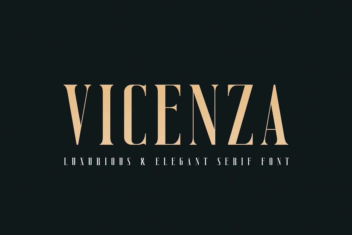 Vicenza Luxurious and Elegant Serif Font