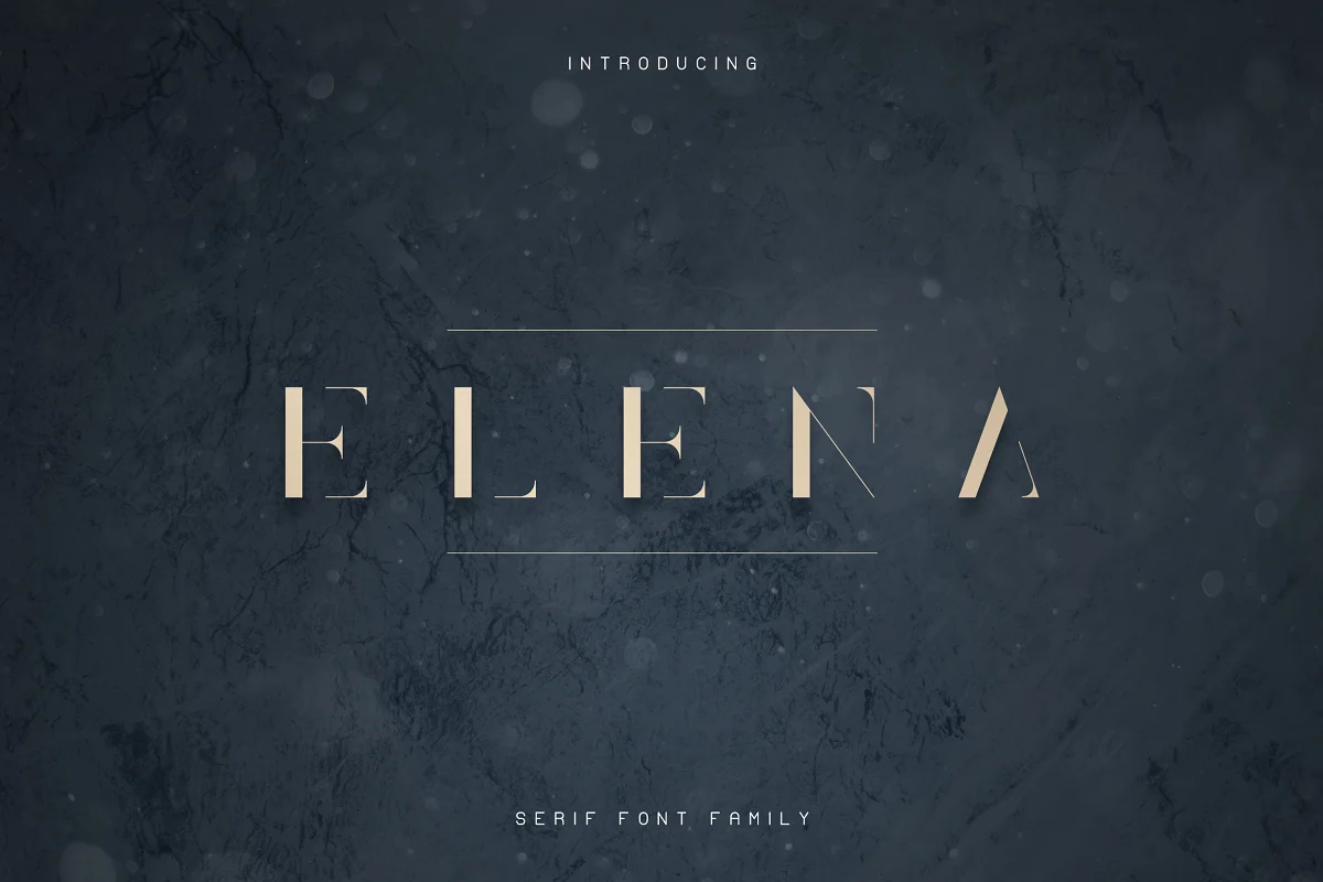 Elena Luxe Serif Font