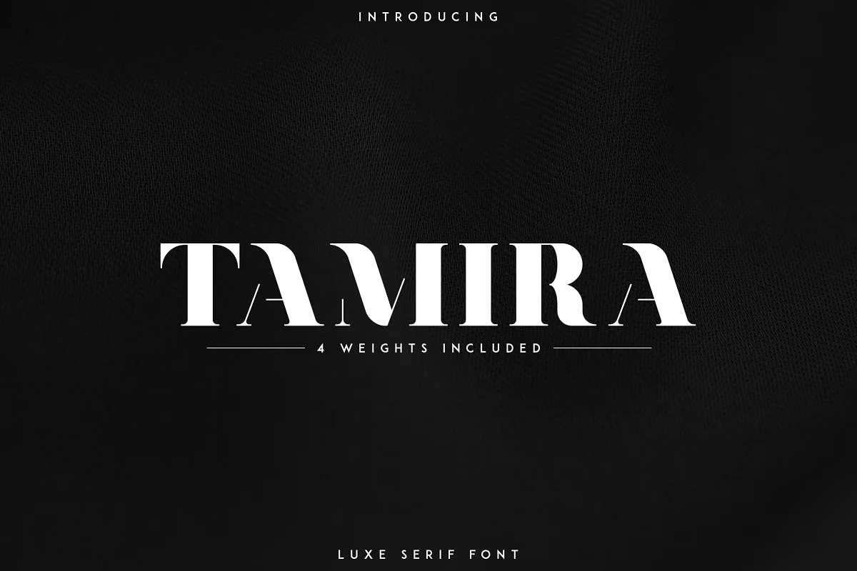 Tamira Luxe Serif Typeface Font