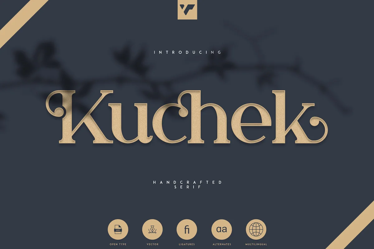 Kuchek Handcrafted Serif Font