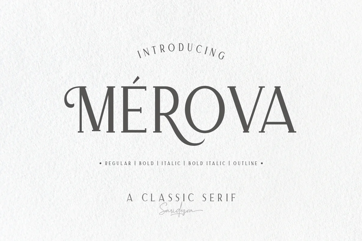 Merova Classic Serif Font