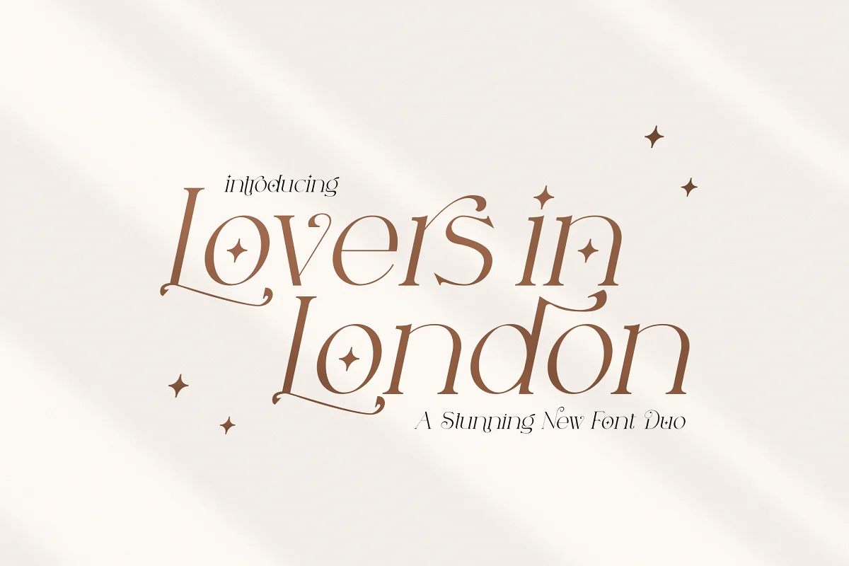 Lovers in London Serif Font