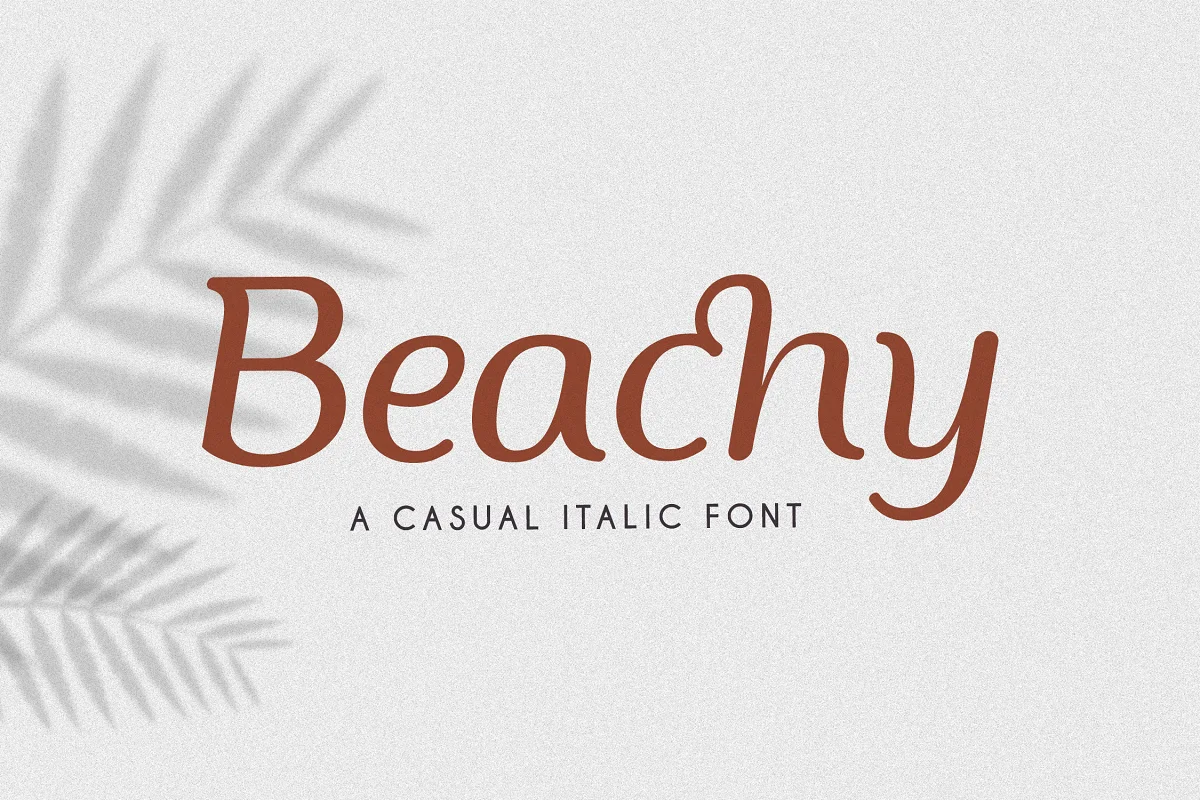 Beachy Italic Font