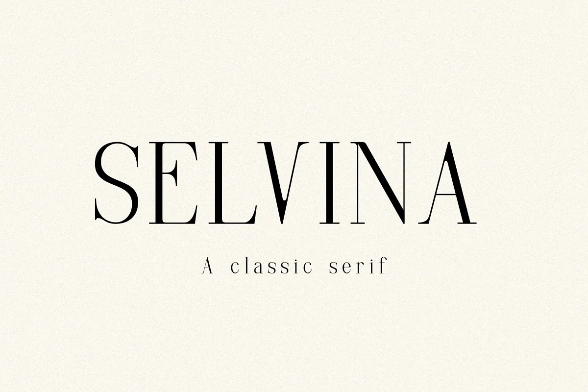 Selvina A Classic Serif Font