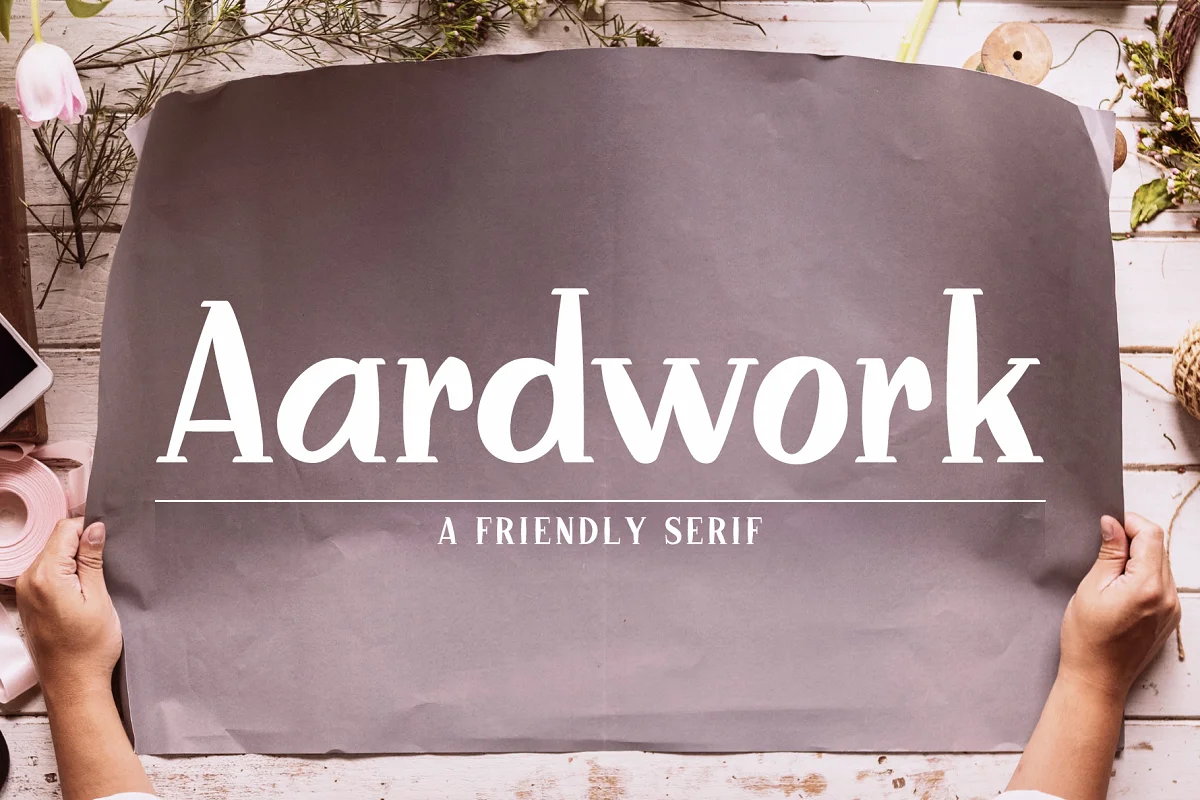 Aardwork A Friendly Serif Font