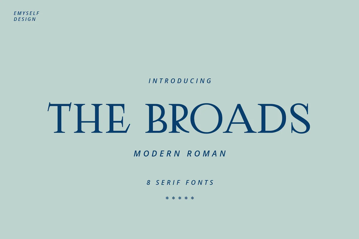 The Broads Font