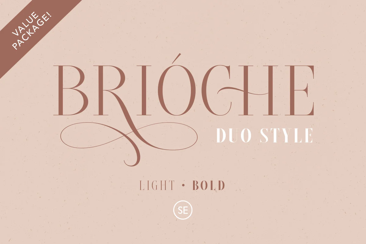 Brioche Light and Bold Font