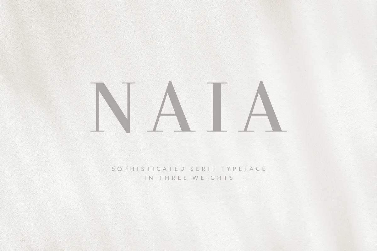 Naia Sophisticated Serif Typeface Font