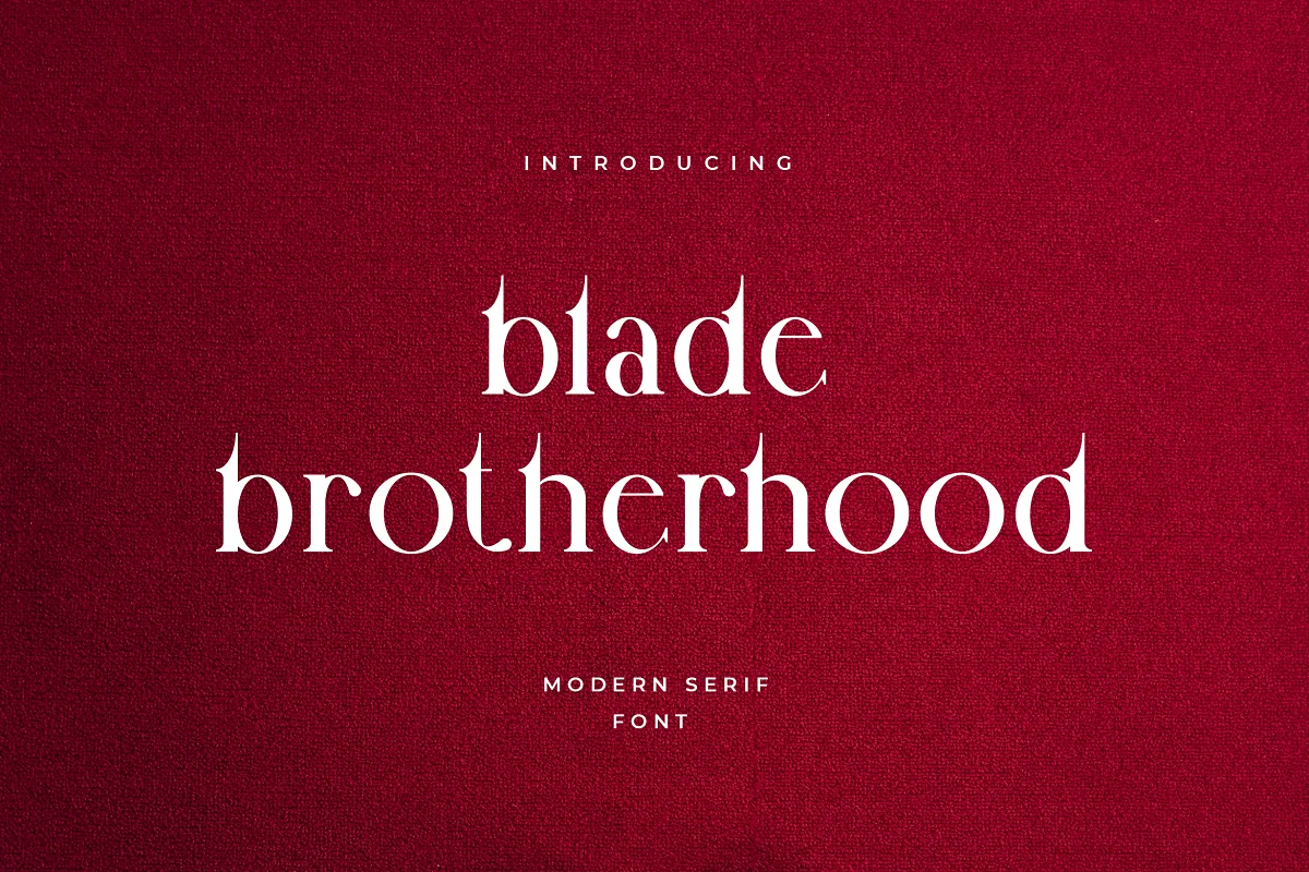 Blade Brotherhood Classic Serif Font