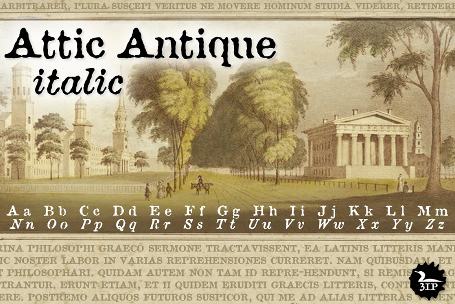 Attic Antique Font