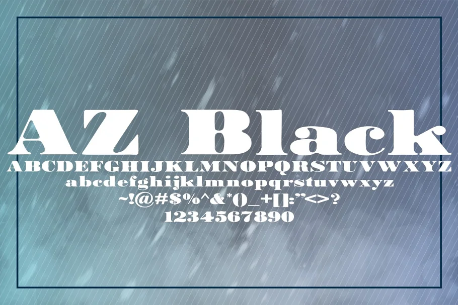 AZ Black Font