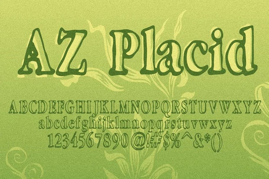 AZ Placid Font