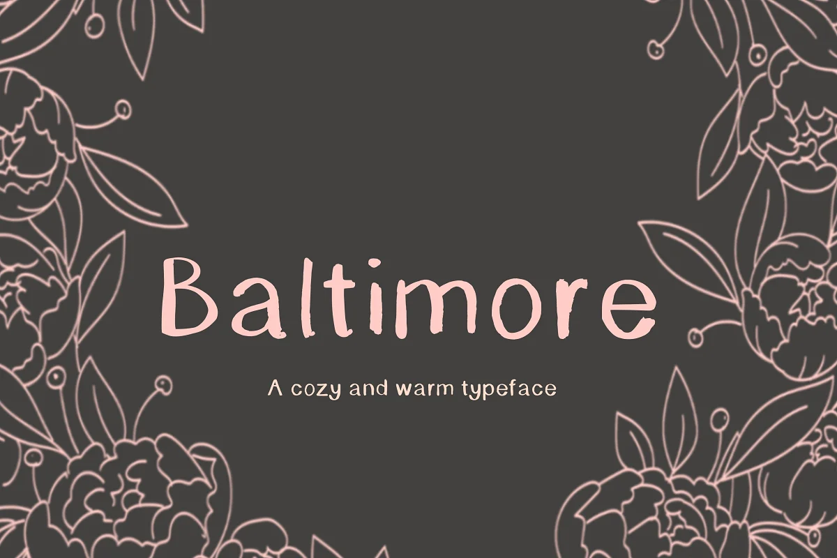 Baltimore Cozy Warm Font