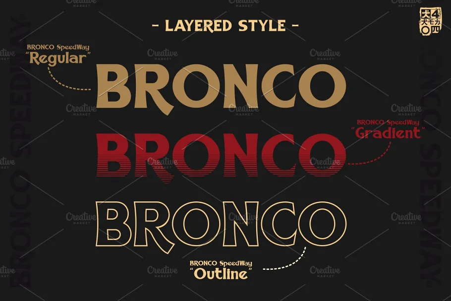 Bronco Speed Way Font