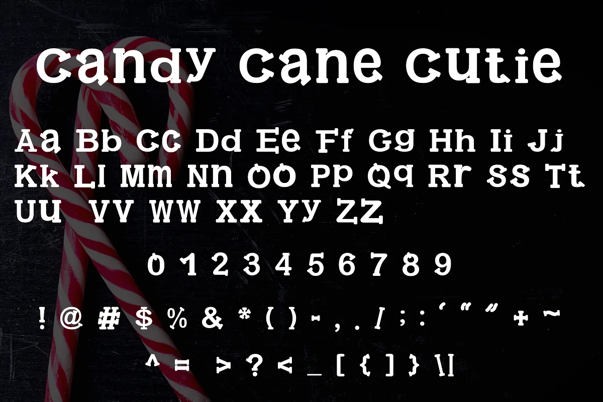 candy cane cutie sample solid - Post