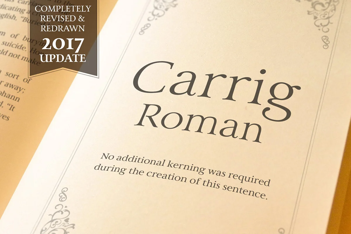 Carrig Roman 3 Elegant Serif Font