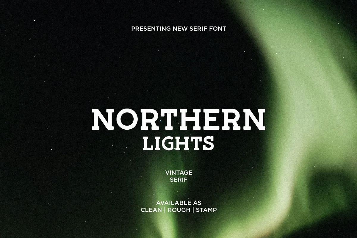 Northern Lights Font