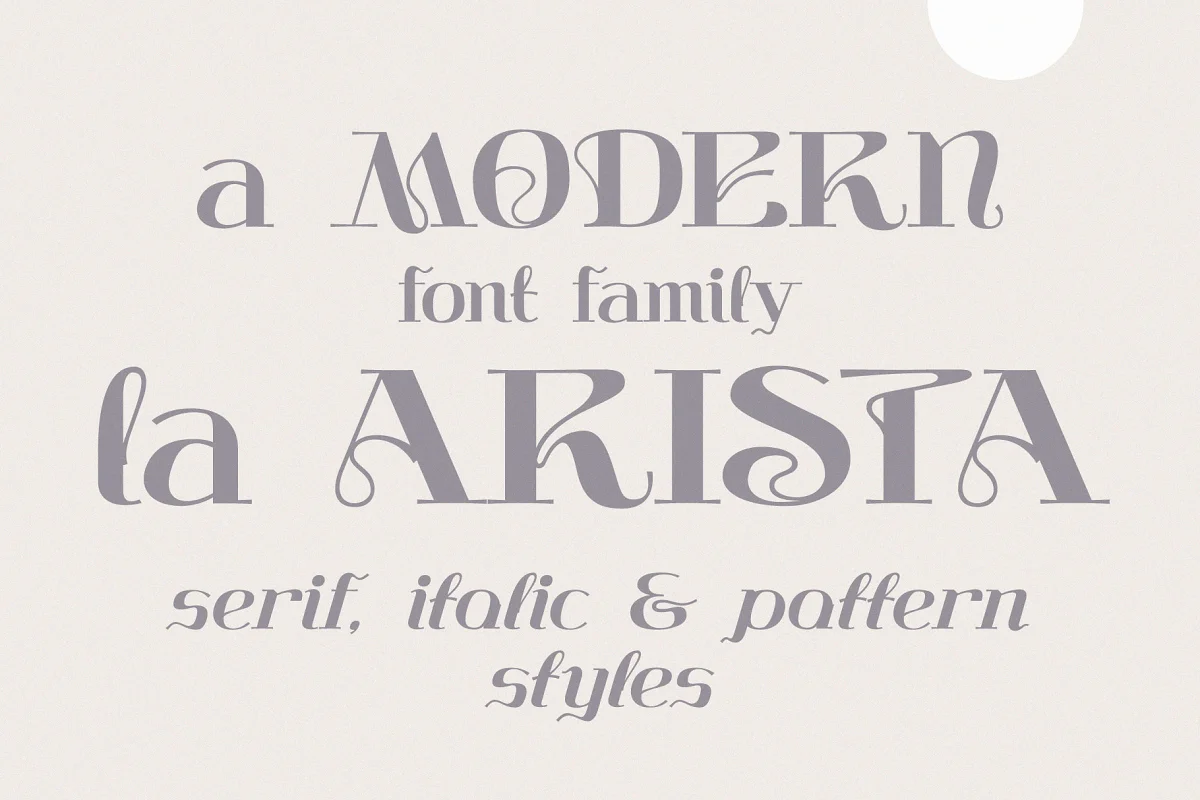 La Arista Modern Serif Font