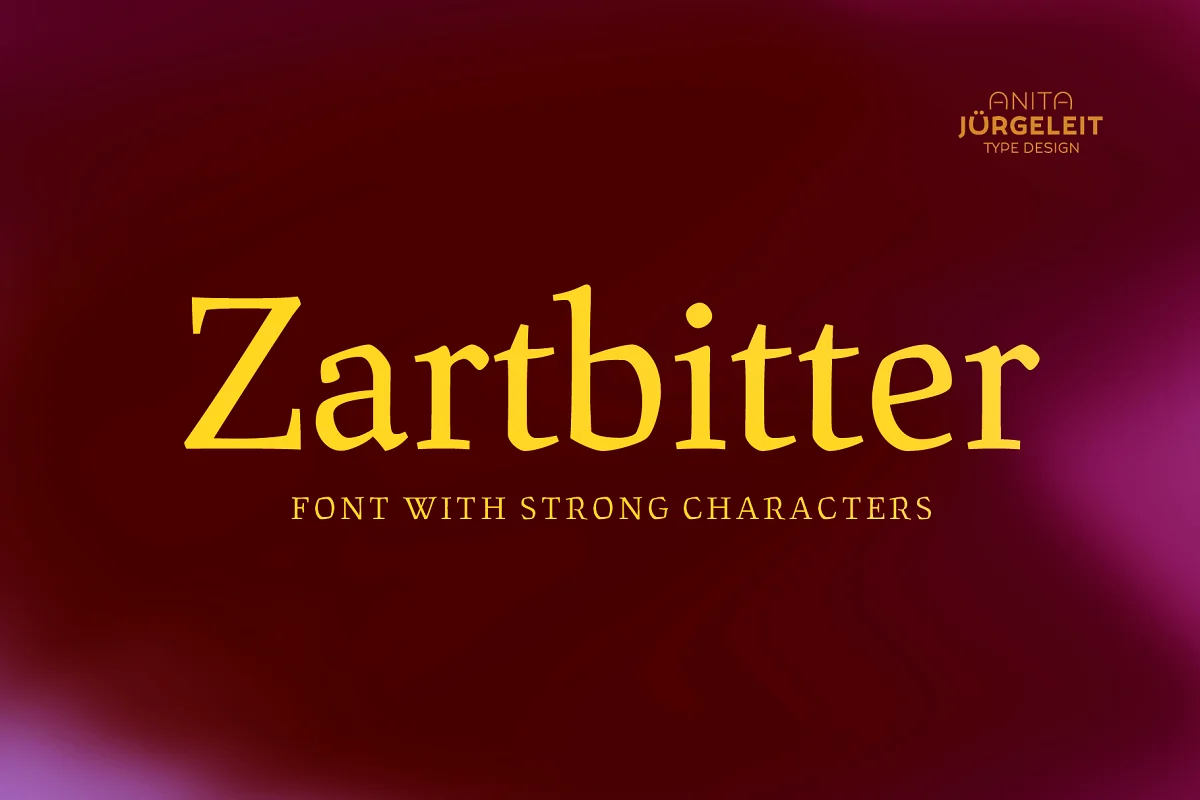 Zartbitter Organic Font