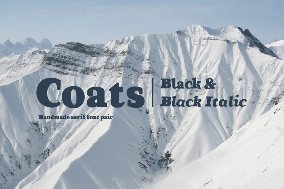 Coats Black and Coats Black Italic Font