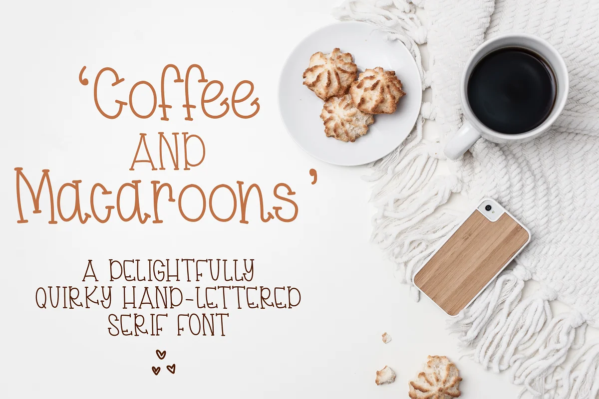 Coffee And Macaroons Font