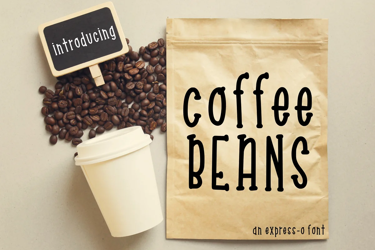 Coffee Beans Font