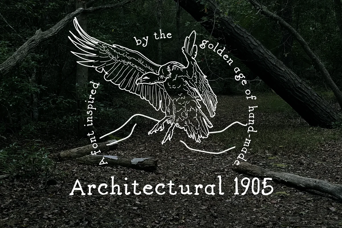 Architectural 1905 Hand Drawn Font