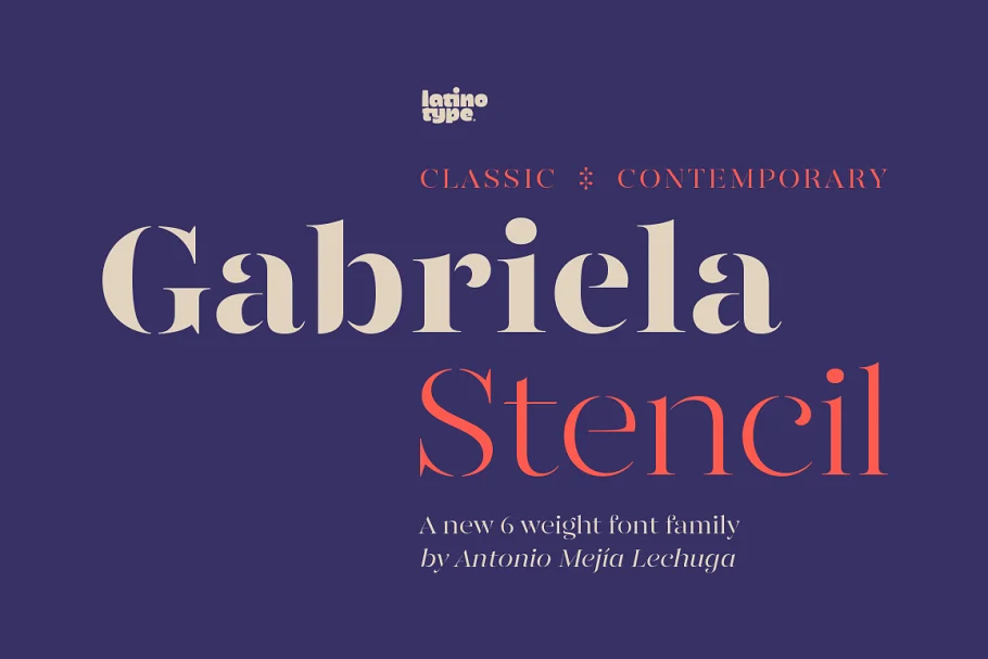 Gabriela Stencil Font