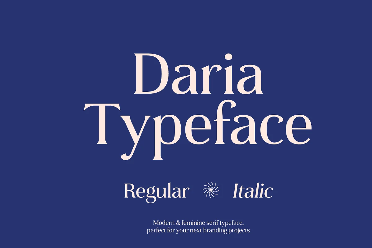 Daria Wedding Feminine Typeface Font