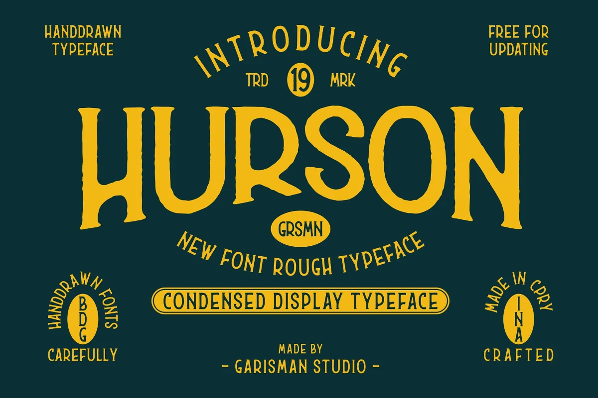 Hurson Rough Serif Font