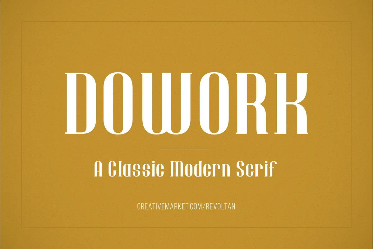 Dowork Decorative Serif Font