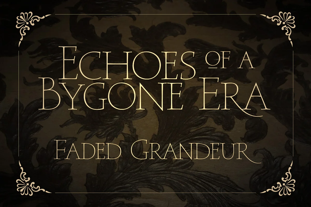 Faded Grandeur 4 All Caps Font