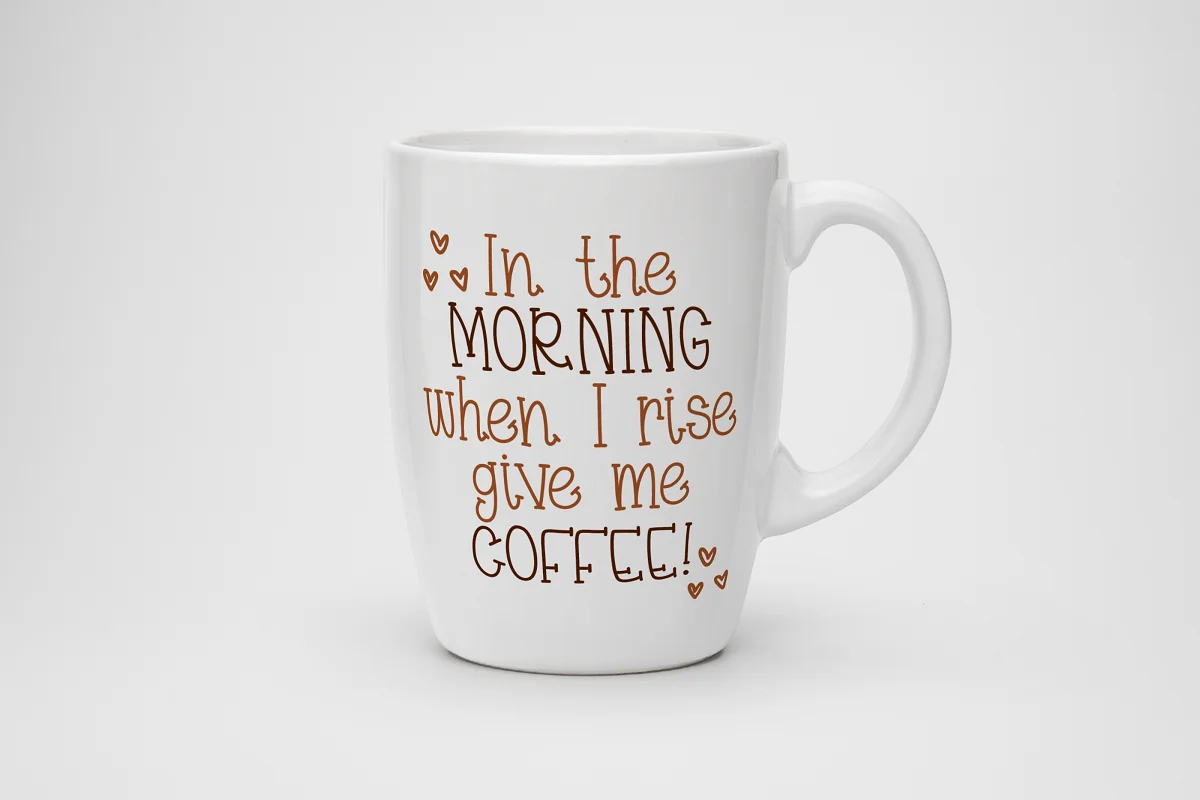 Coffee And Macaroons Font Family Free Download in the morning mug mocku - Post