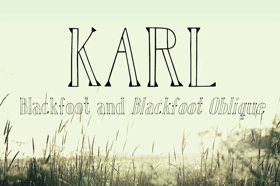 Karl Blackfoot Font