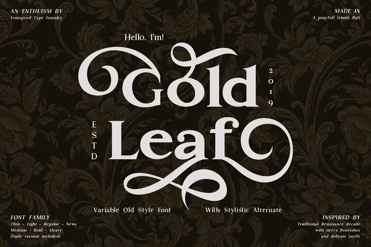 Gold Leaf Font