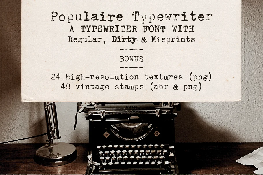 Populaire Typewriter Font