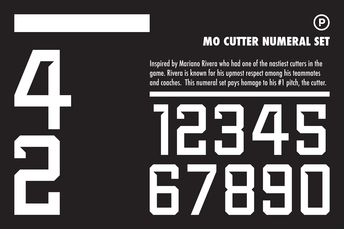 Mo Cutter Numeral Set Font