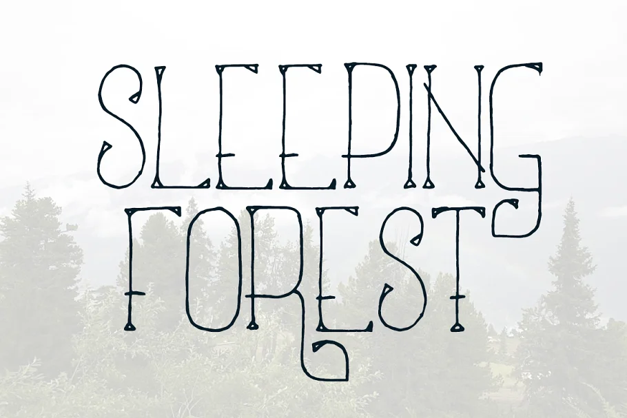 Sleeping Forest Font