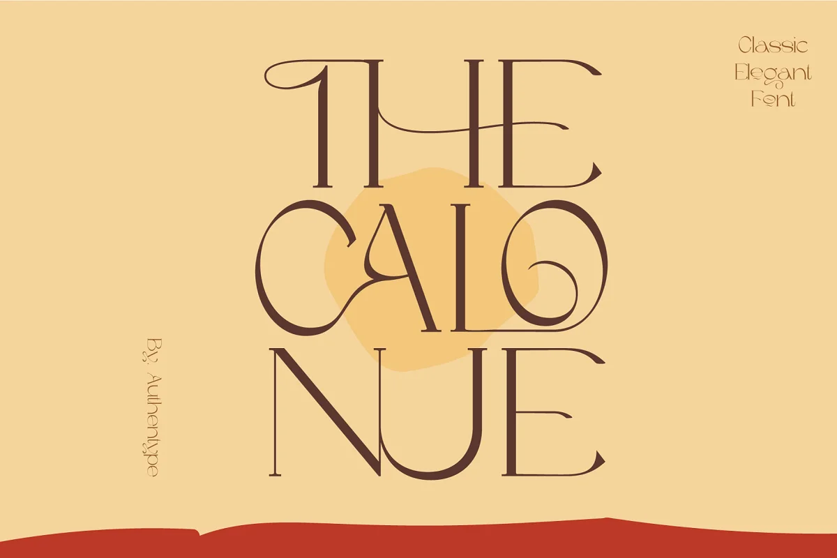 The Calonue Classic and Elegant Font