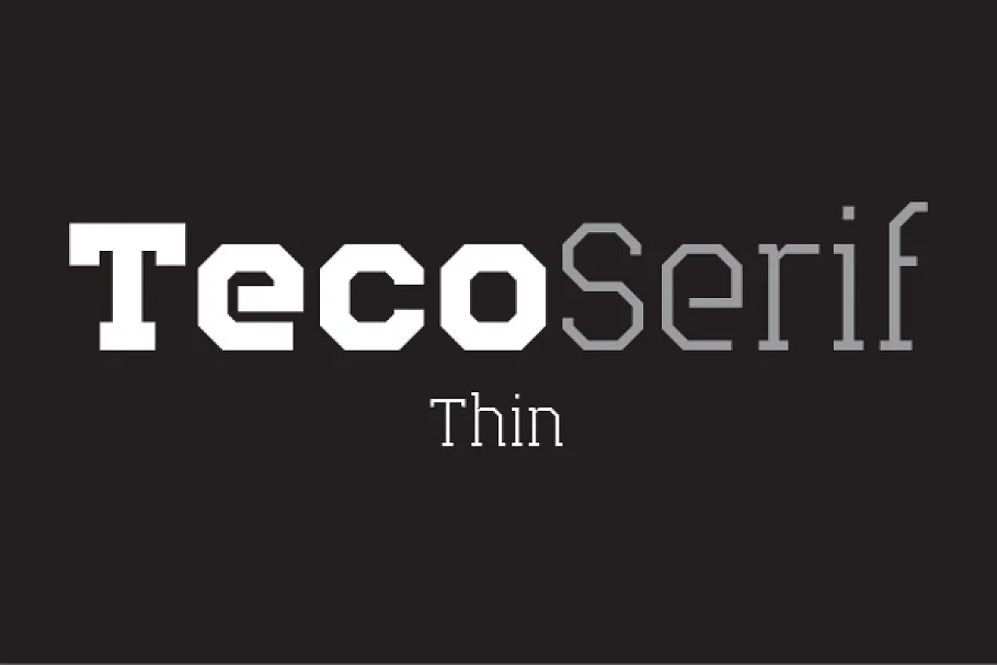 Teco Serif Thin Font