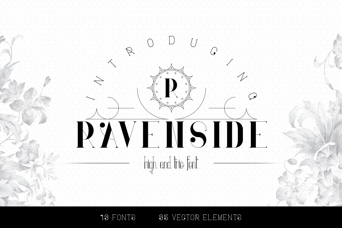 Ravenside High End Trio Font