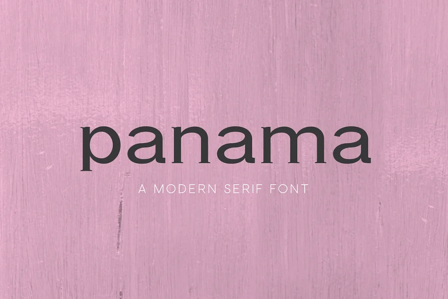 Panama A Modern Serif Font