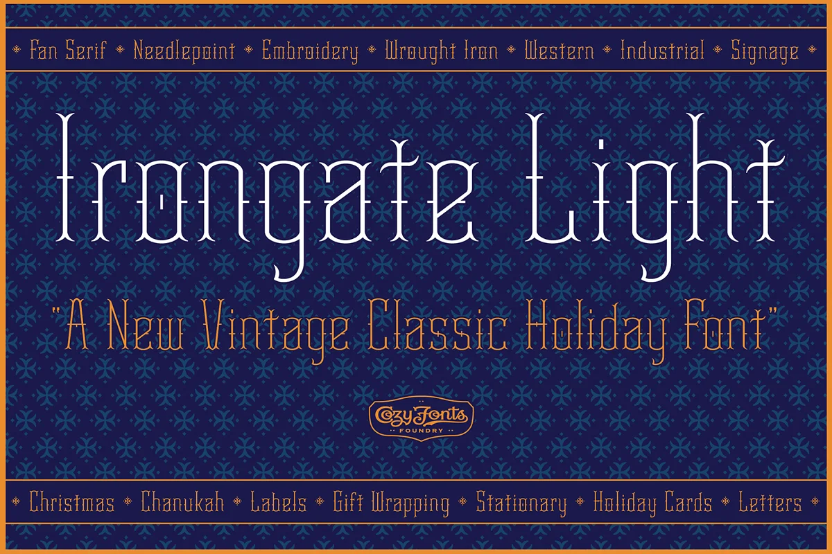 Irongate Light Font