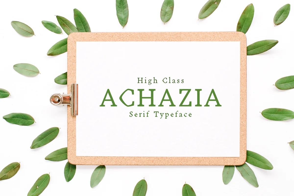 Achazia Serif Font