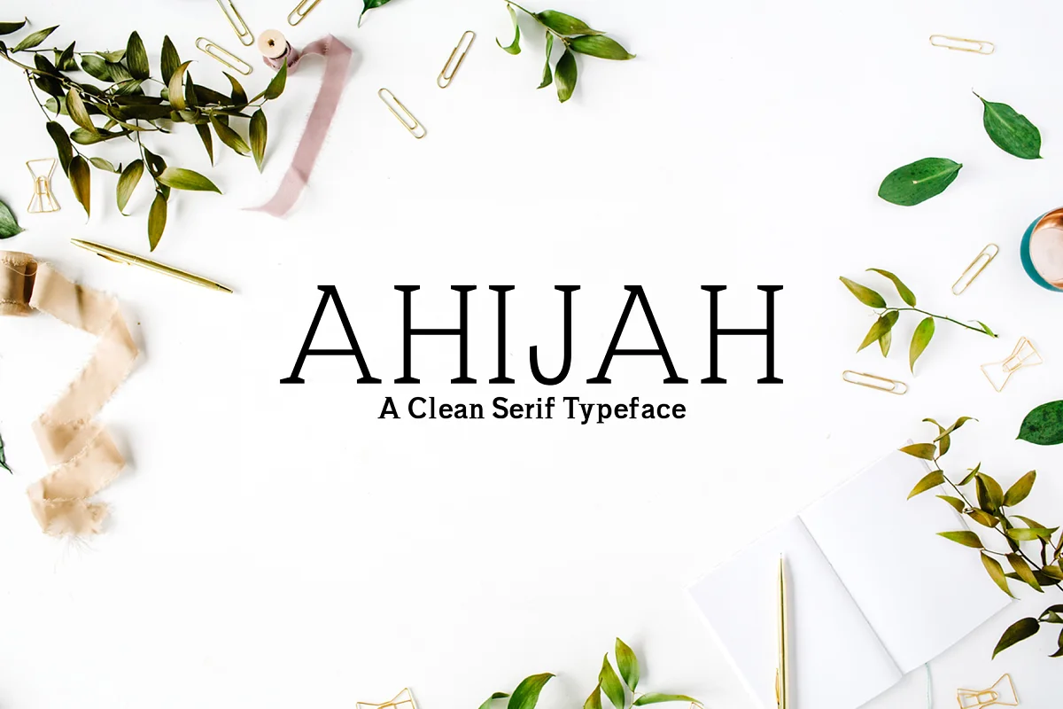 Ahijah A Clean Serif Font