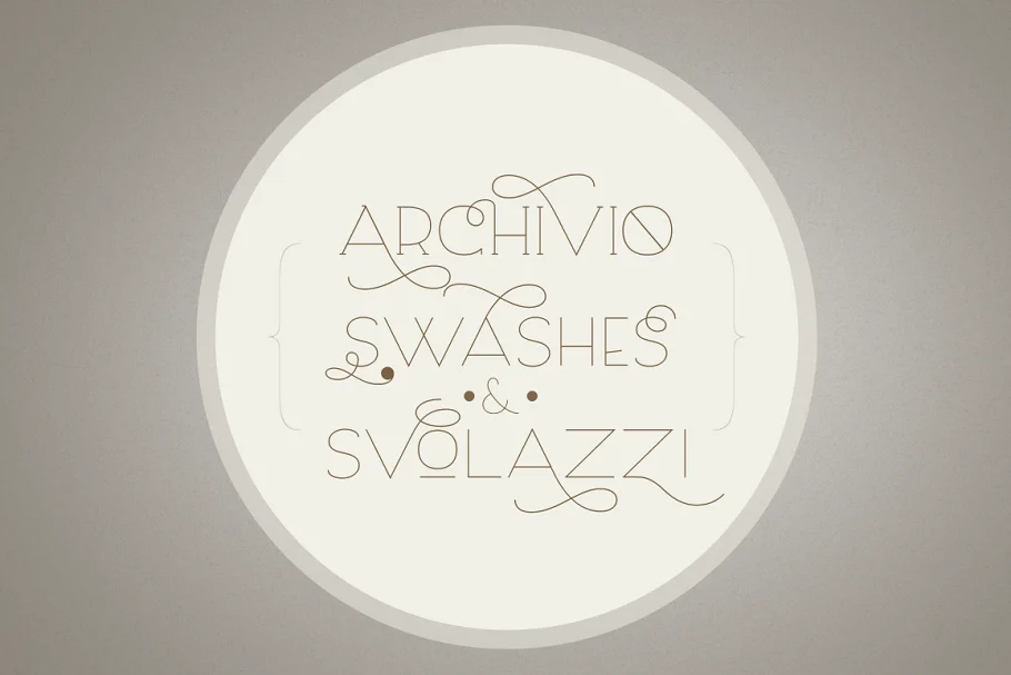 Archivio Sans Thin Font