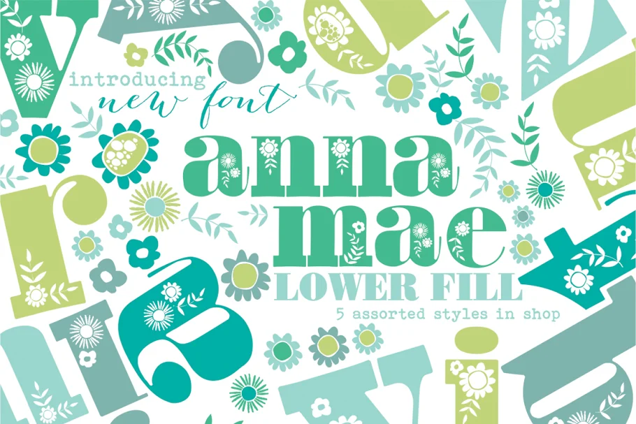 Anna Mae Lowercase Font